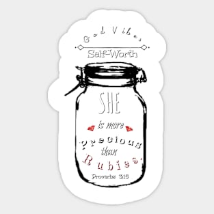 Self Worth Sticker